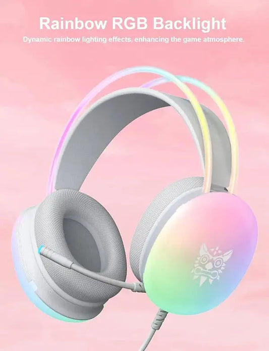 Rainbow Gaming Headphones Style Tech Mart